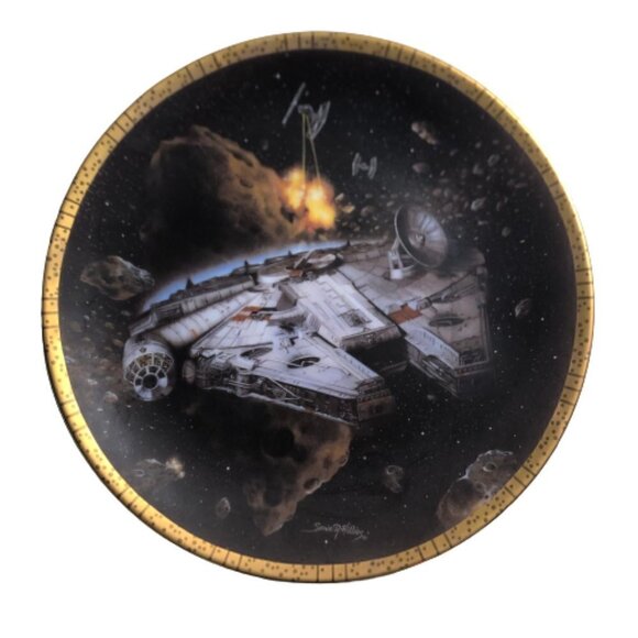 Star Wars The Millennium Falcon Space Vehicles Plate The Hamilton Collection #S - Picture 1 of 1